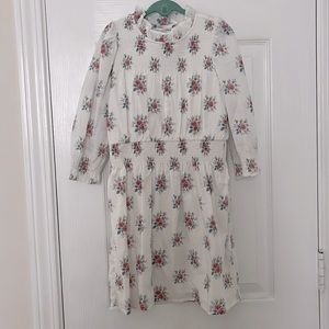 Janie and Jack Floral White Dress